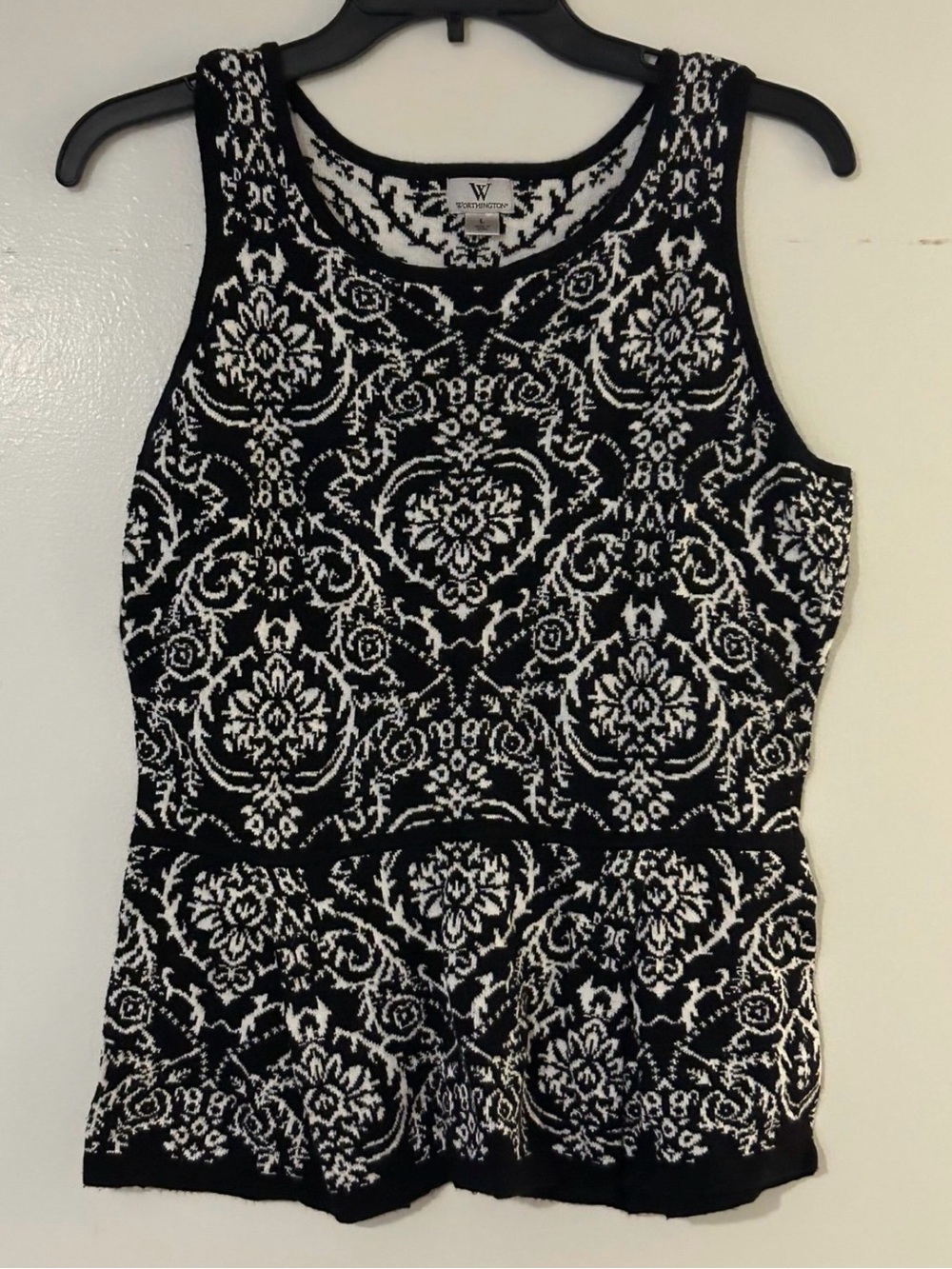 Worthington Black & White Top